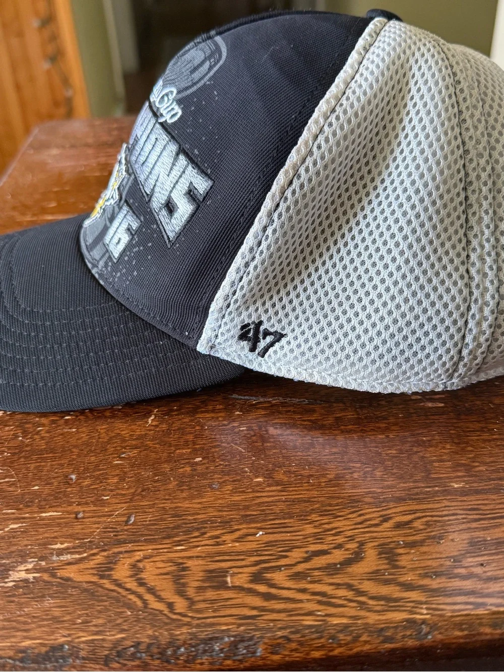 Pittsburgh Penguins 2016 Stanley Cup Champions 47 Brand Mesh Snapback Hat Cap